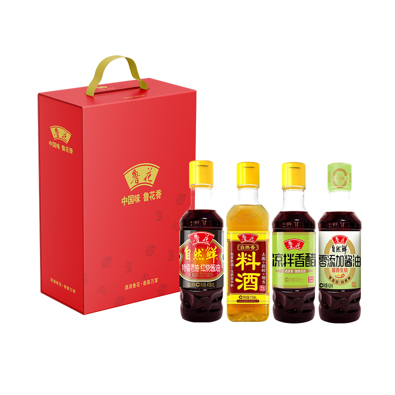 鲁花四季如意礼盒D 2.356kg（单位：盒） 红色